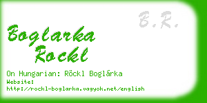 boglarka rockl business card