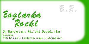 boglarka rockl business card